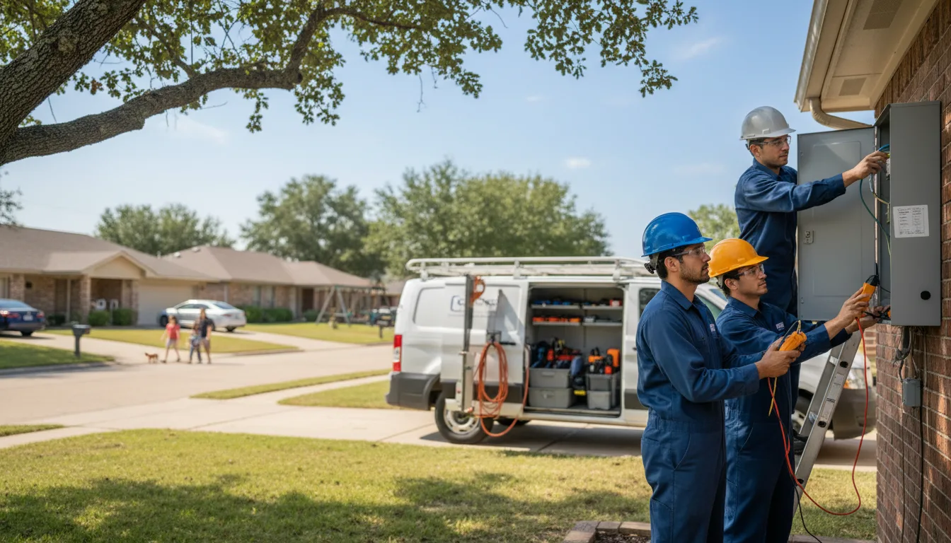 Certified electrician providing emergency electrical services in Arcadia, LA